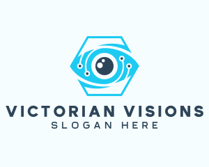 Hexagon Eye Digital Technology  logo design