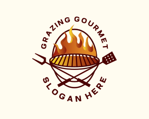 Barbeque Grill BBQ logo design