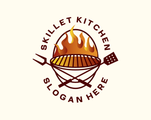 Barbeque Grill BBQ logo design