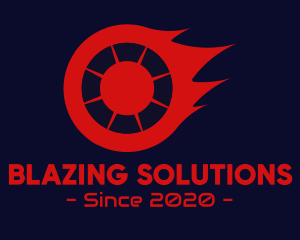 Blazing Fire Wheel logo