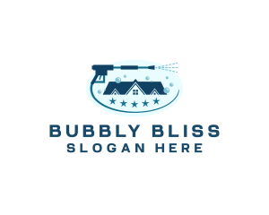 Pressure Wash House Maintenance logo design