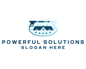 Pressure Wash House Maintenance logo design