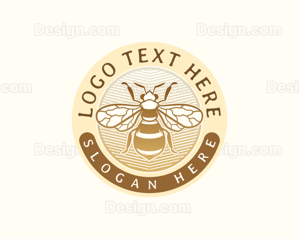 Bee Insect Wing Logo