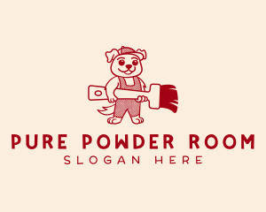 Dog Painter Handyman logo design