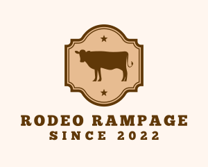 Cow Rodeo Steakhouse Ranch logo design