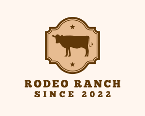 Cow Rodeo Steakhouse Ranch logo design