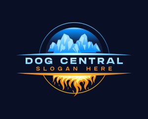 Ice Fire Thermal Ventilation logo design