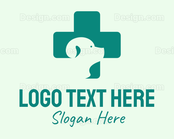 Dog Vet Cross Logo