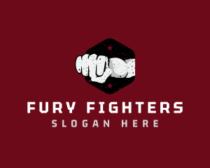 Fist Punch Fighter logo design