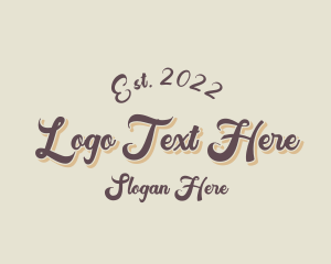 Retro Cursive Boutique logo