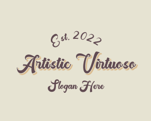 Retro Cursive Boutique logo design