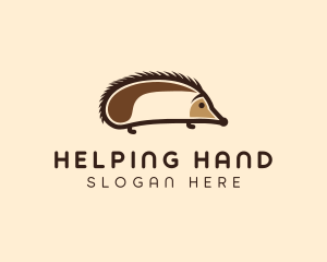 Cute Hedgehog Animal Logo