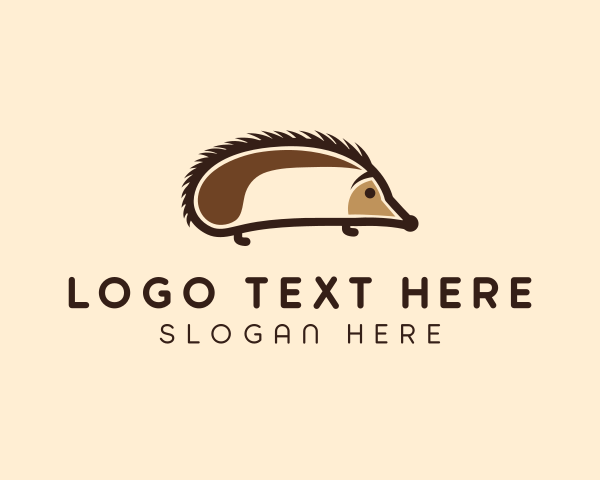 Hedgehog logo example 3