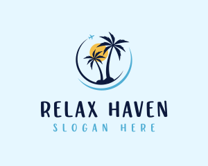 Travel Getaway Beach Logo