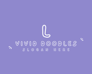 Playful Cute Doodle logo design