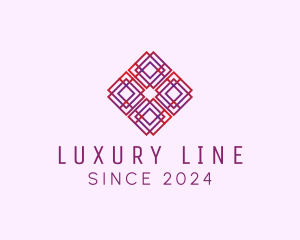 Professional Square Line Art logo design