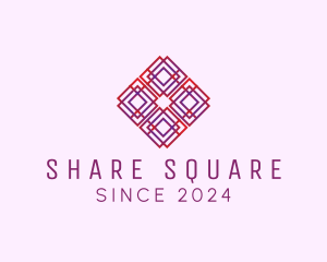 Professional Square Line Art logo design