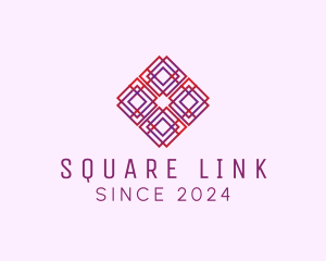 Professional Square Line Art logo design