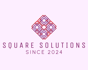 Professional Square Line Art logo