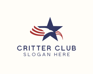 American Eagle Star Club logo design