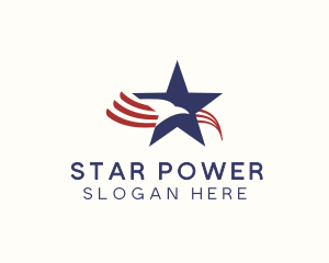 American Eagle Star Club logo design