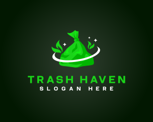 Biodegradable Trash Bag logo design