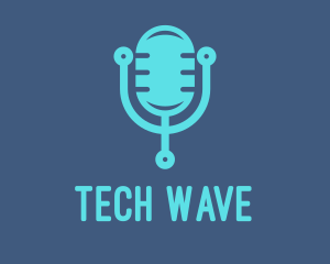 Blue Tech Mic logo