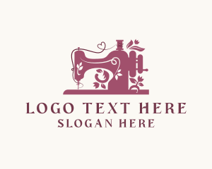 Creative Floral Sewing Machine  logo