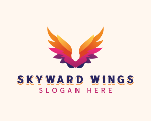 Archangel Holy Wings logo design