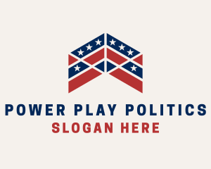 Political American Flag logo