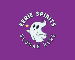 Cartoon Spirit Ghost logo design