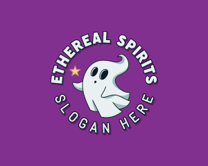 Cartoon Spirit Ghost logo design