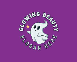 Cartoon Spirit Ghost logo