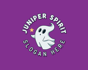 Cartoon Spirit Ghost logo design