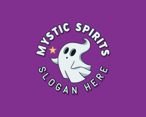 Cartoon Spirit Ghost logo design