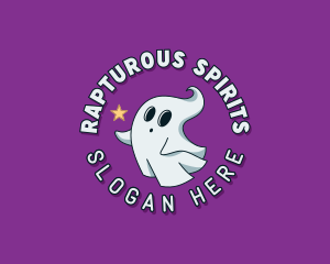 Cartoon Spirit Ghost logo design