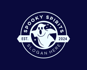 Haunting Spooky Ghost logo design