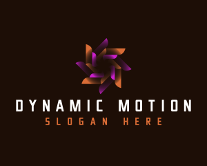 Digital Swirl Motion logo design