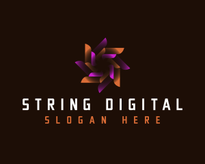 Digital Swirl Motion logo design