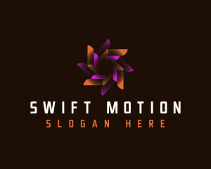 Digital Swirl Motion logo design