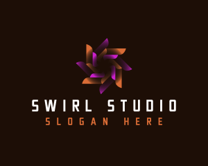 Digital Swirl Motion logo design