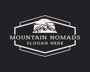 Hexagon Mountain Tour logo design