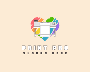 Heart Printing Press logo design