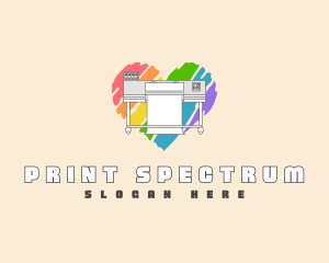 Heart Printing Press logo design