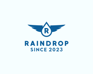 Water Drop Wings logo design