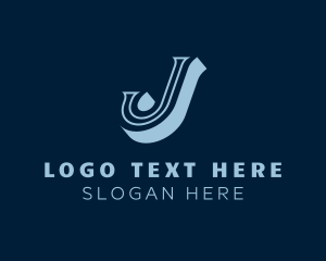 Classic Italic Letter J logo