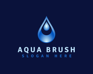 Aqua Water Droplet logo design