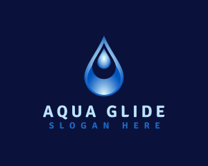 Aqua Water Droplet logo design