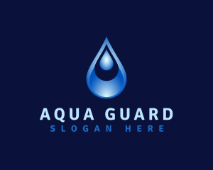 Aqua Water Droplet logo design