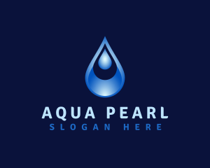 Aqua Water Droplet logo design